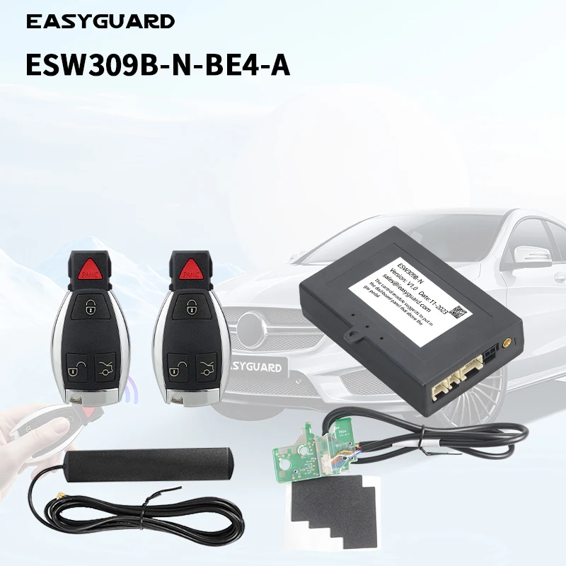 

EASYGUARD Smart Keyless Entry System Fit For BENZ FBS4 2014 and Later Years With Turn Key Start Only