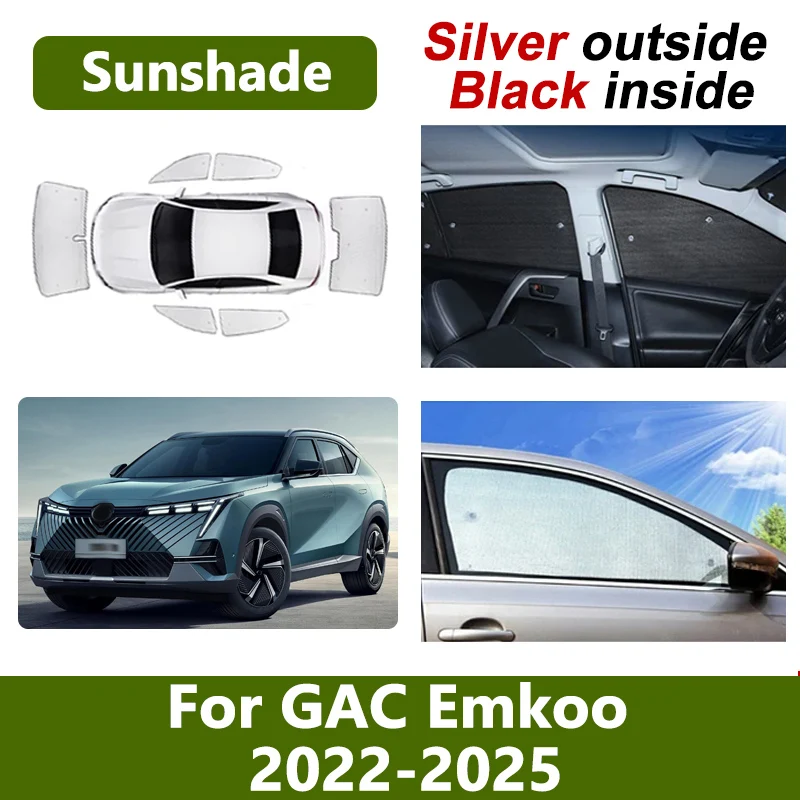 

Car Window Sun Visor For Trumpchi GAC Emkoo 2022 2023 2024 2025 Windshield Cover UV Blocking Sunshade Heat insulation Auto Parts