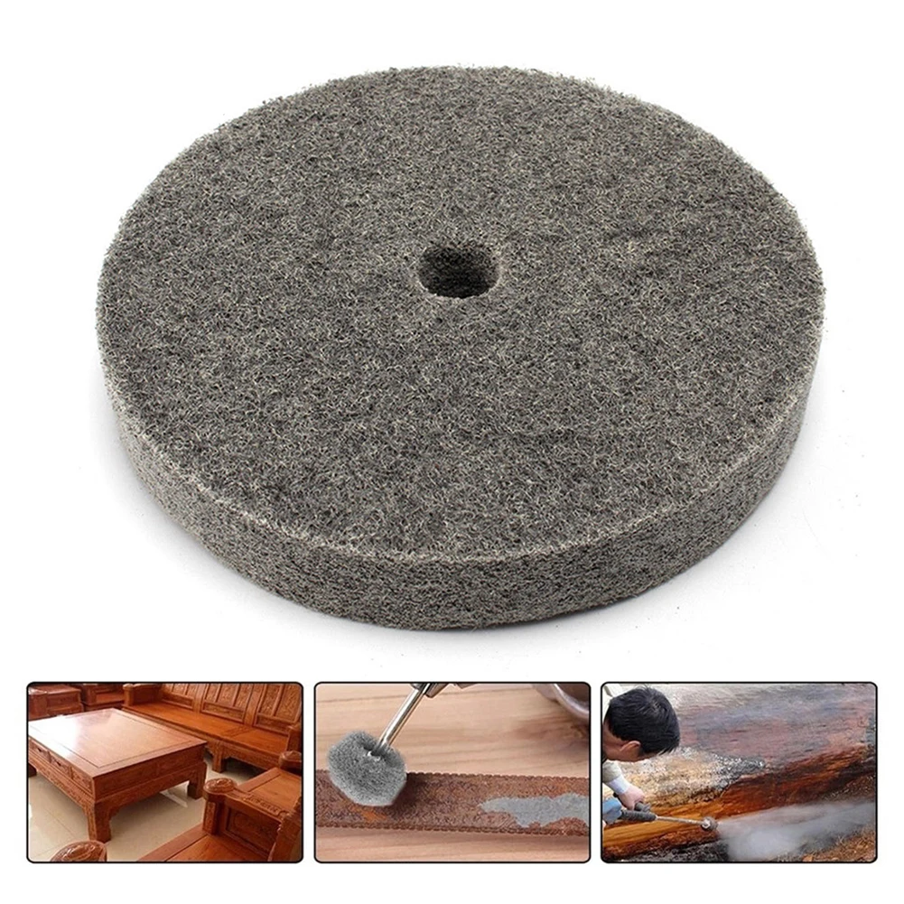 

Abrasive Tool DIY Projects Fiber Polishing Wheel 6inch Disc Anti-high Temperature Fiber Material Good Sand Grain Effect