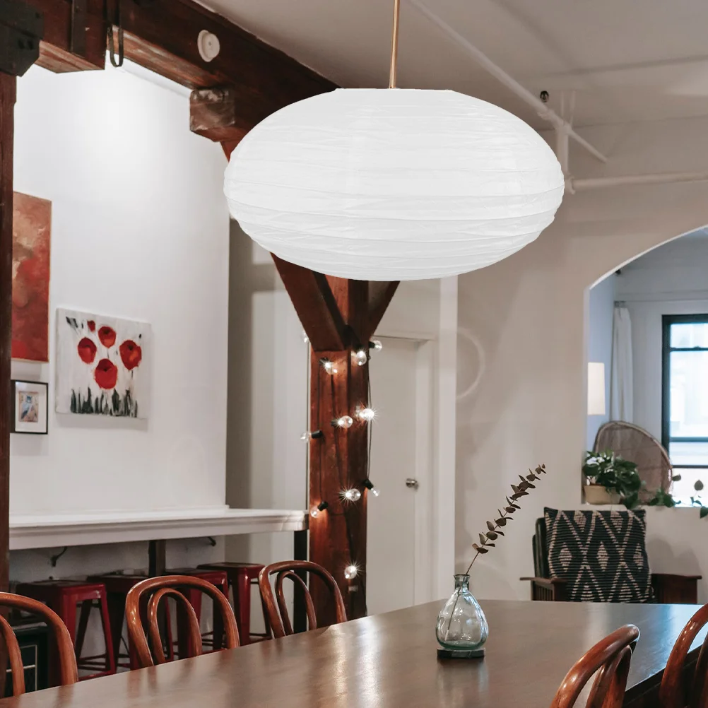 Lanternes Chinoises en Papier Pliant pour Garçon, Abat-Jour Blanc pour Décoration de ixd'Anniversaire