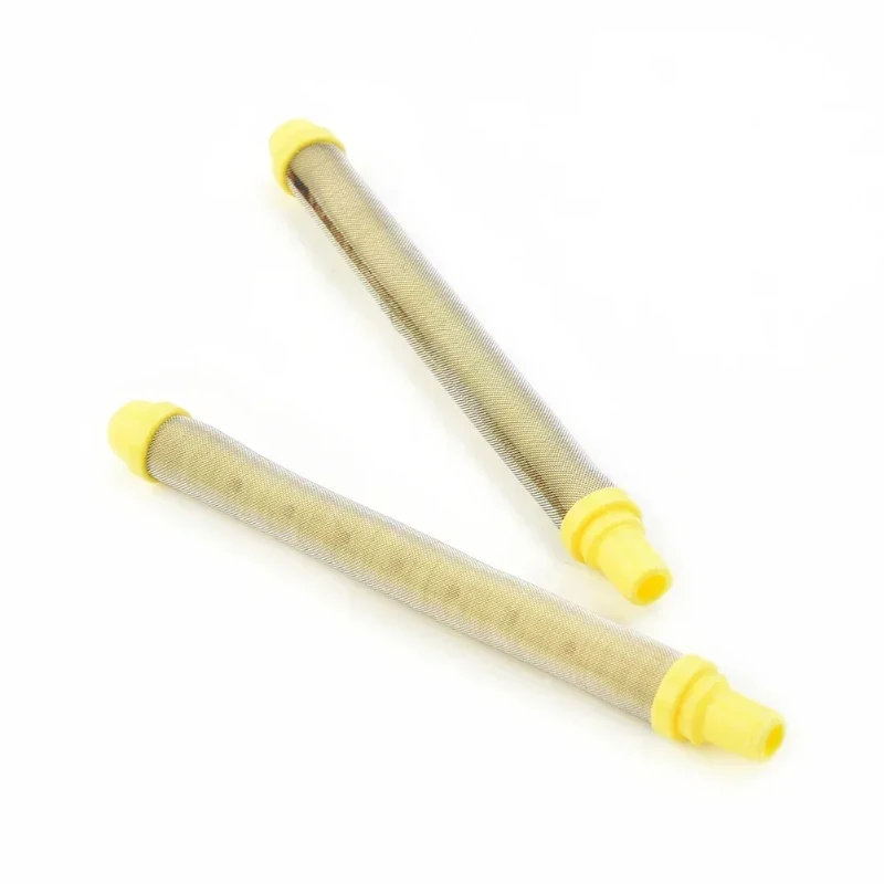 5pcs 100 Mesh Airless Spraygun Filter Airless Paint Parts Filter Reduces Nozzle Clogging Spraying Machine Accessories Yellow
