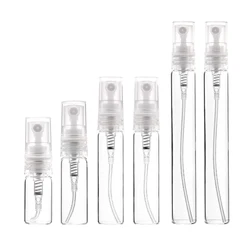 Best Selling 8 Pack 2/3/5/10ml Mini Clear Glass Perfume Bottle Refillable Perfume Bottle Sprayer Portable Travel