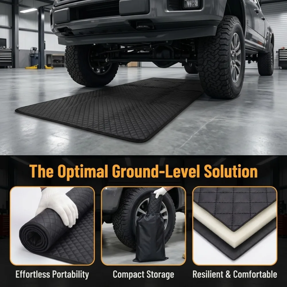 Crawler Portable Car Repair Lying Mat Foldable Heavy Duty” Mechanics Mat Durable Low Clearance Under Car Repair Pad Ground Work