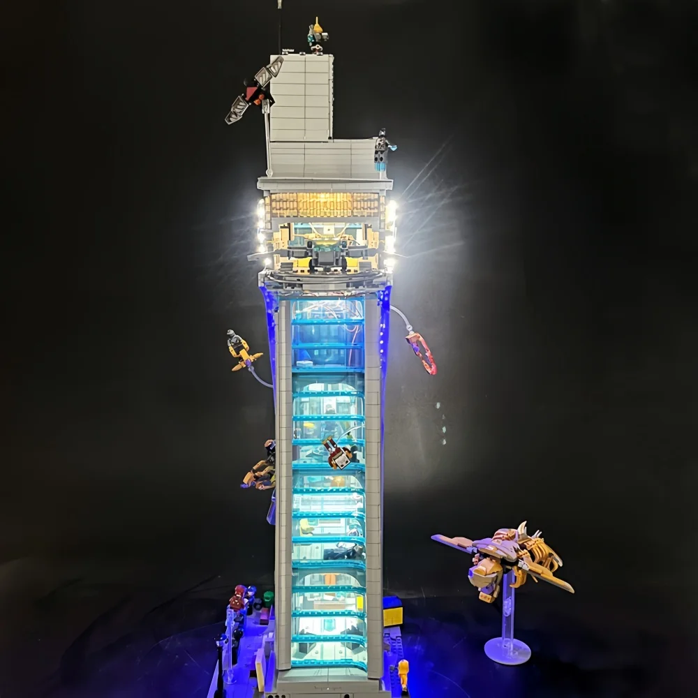 Futuristic Headquarters Tower Super Hero Skyscraper Model Christmas Toy Gifts Building Blocks Bricks 5201pcs for Family Decor image 3