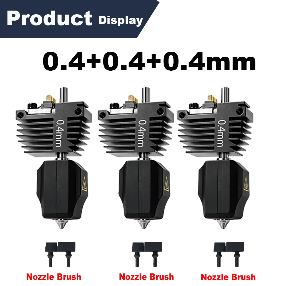 C5 Hotend-mondstukset voor Flashforge Creator 5 en 5 Pro, met snelle verwisselingsfunctie, gemaakt van gehard staal, verkrijgbaar in de maten 0,25/0,4/0,6/0,8 mm, vervangingsonderdelen voor de