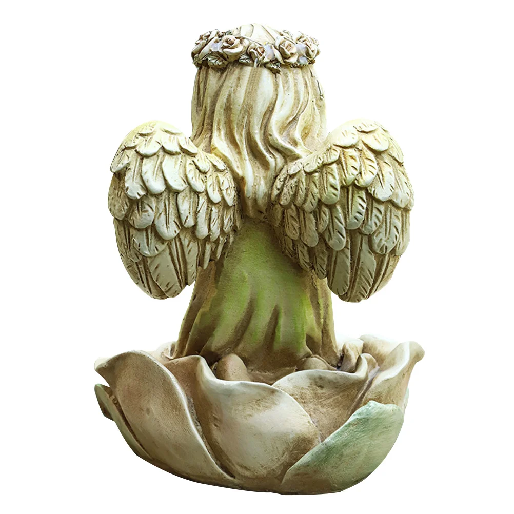 

BESPORTBLE Angel Ornament Christmas Garden Decor Resin Outdoor Sculpture Action Figure Desk Topper Holiday