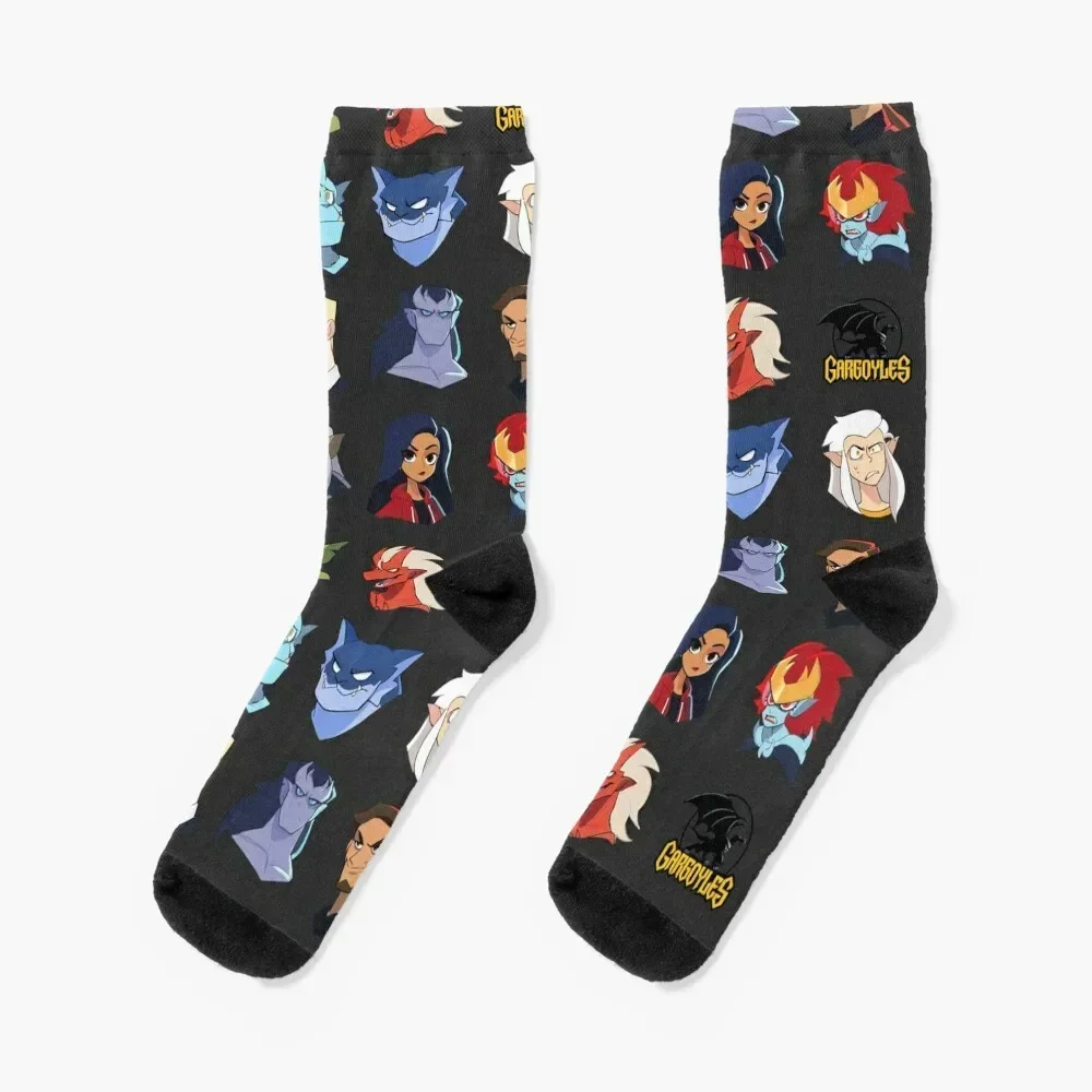 

Gargoyles characters - Grey Socks Running retro Socks For Men Women's