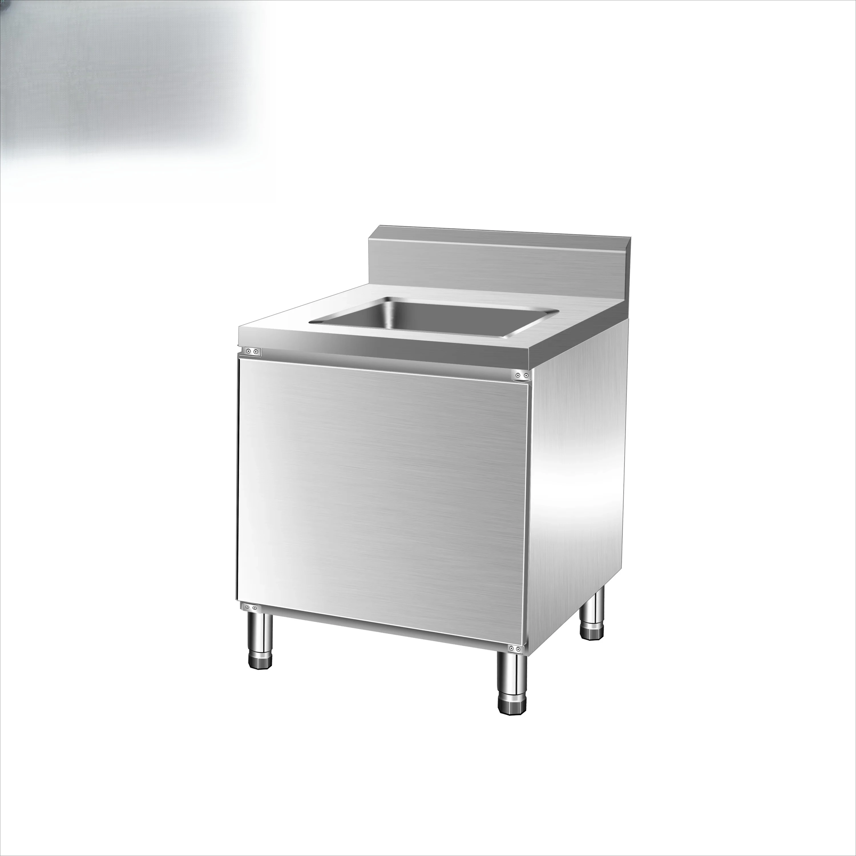 Grifo de lavabo profundo de acero inoxidable 304 Inox, gabinete, banco de trabajo, equipo de cocina, lavabo de acero 201, fregadero, Hotel, restaurante