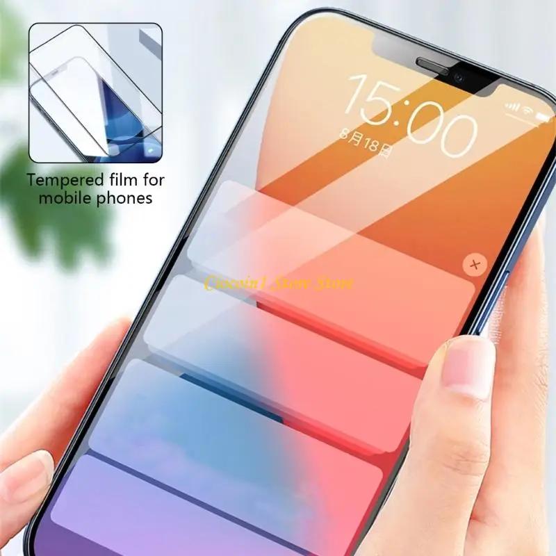 A3PC Shatterproof Tempered Film Screen Protector Film Full Screen Film Easy Installation for Phone 12/12Pro