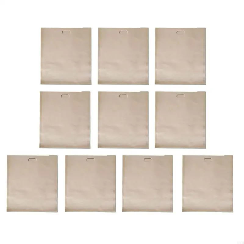 M6CB 10 piezas Convenientes bolsas tostador pan fibra vidrio bolsas tostadas seguras para cocina