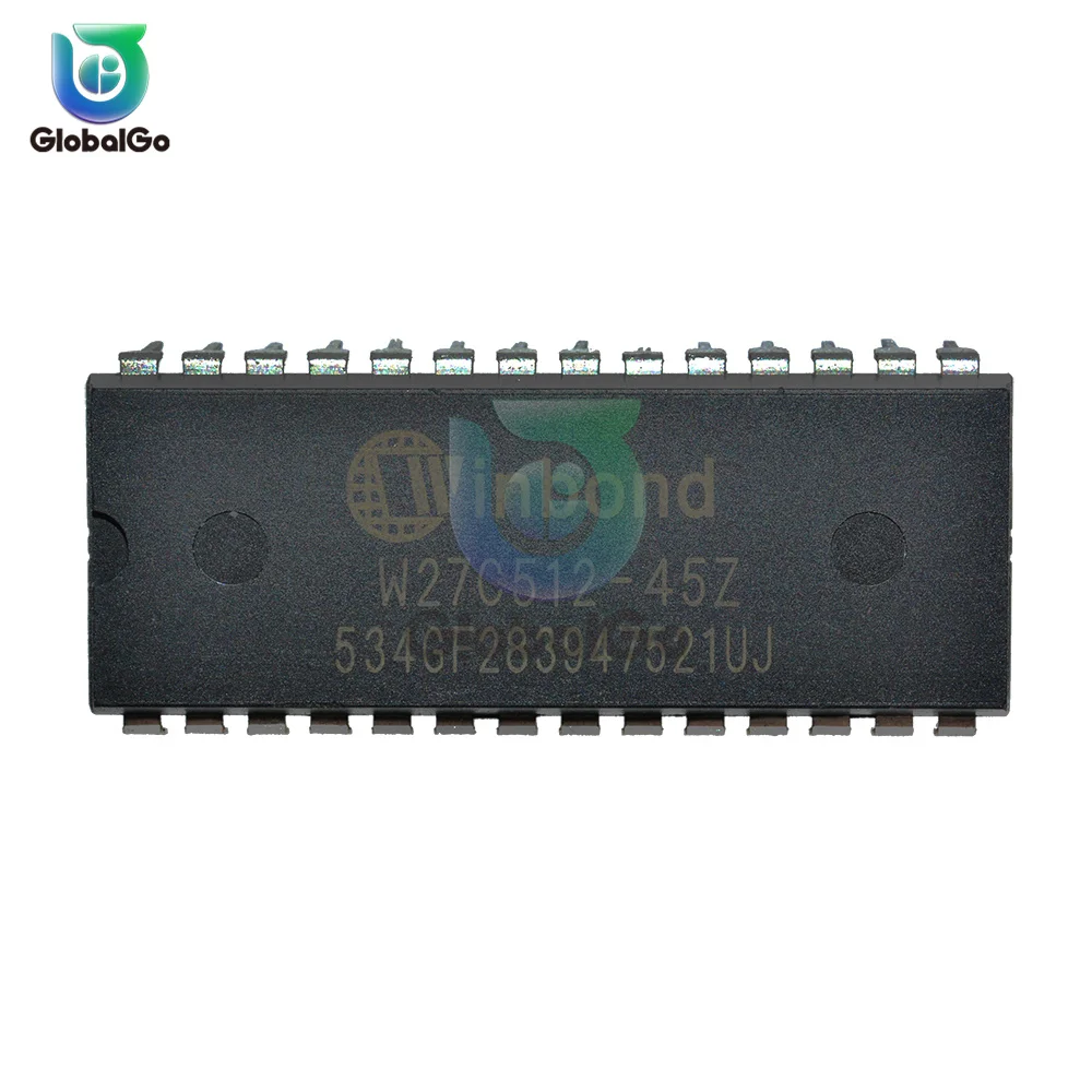 IC Chips W27C512 W27C512-45Z 28DIP IC EEPROM 512KBIT Integrated Circuits