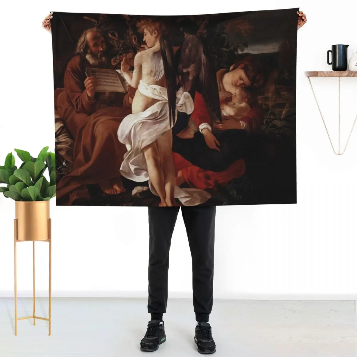 Caravaggio - Rest on the Flight into Egypt Throw Blanket anime Hair Decorative Beds Nap Bed linens Blankets