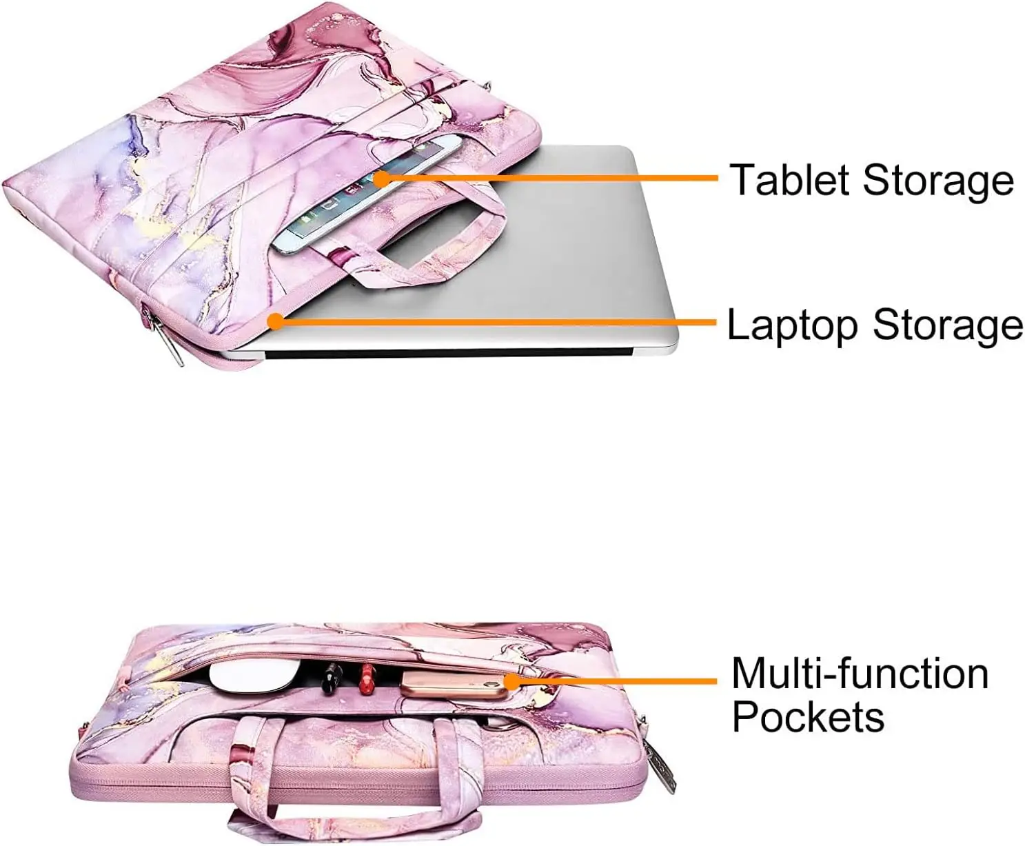 MOSISO Laptop Shoulder Bag for MacBook Air/Pro 13-16 inch Notebook Polyester Briefcase with Belt Unisex-Adults Crossbody