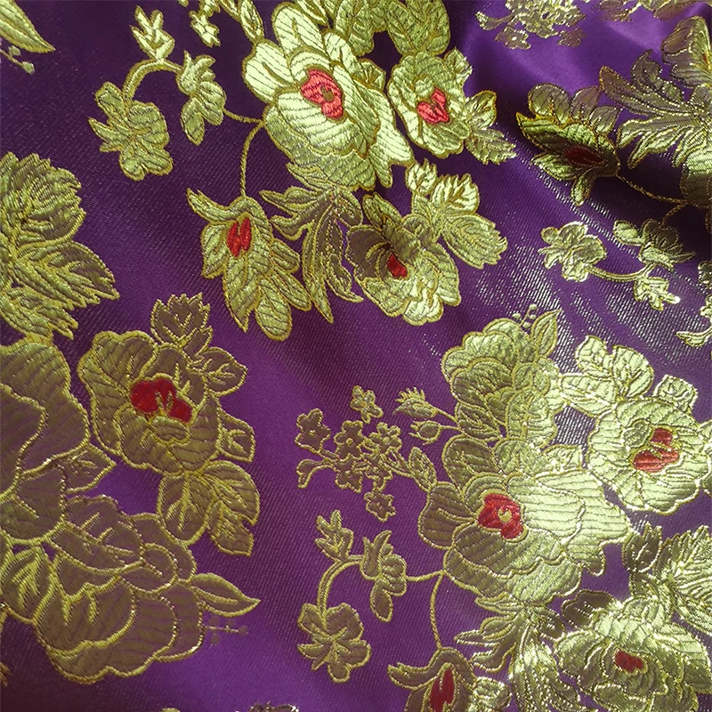 High quality damask satin brocade jacquard fabric costume upholstery furniture curtain clothing material