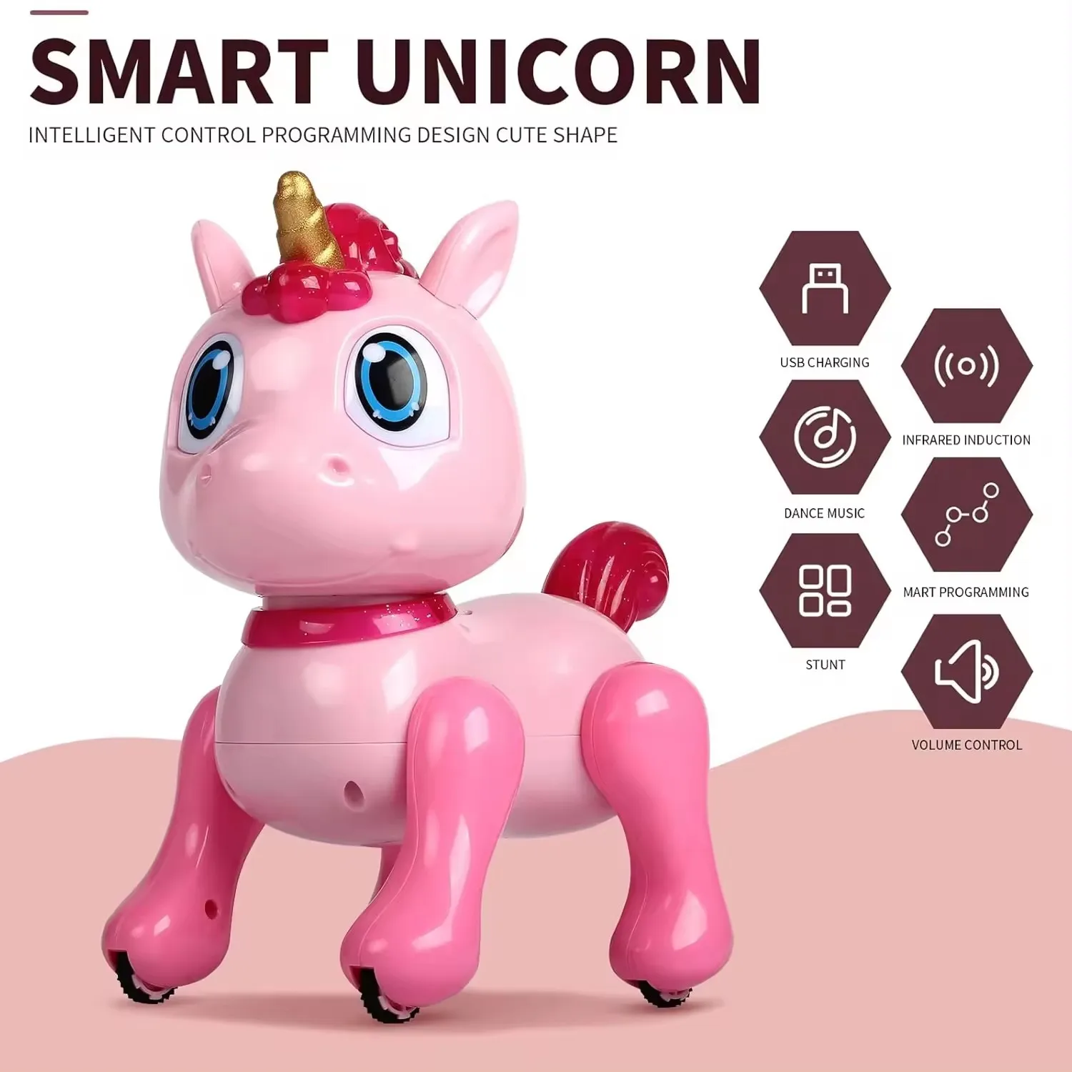 Hot Sale Smart RC Robot Unicorn Education Toys Kids Gifts Intelligent Remote Control Robot Unicorn toys For Children Gifts