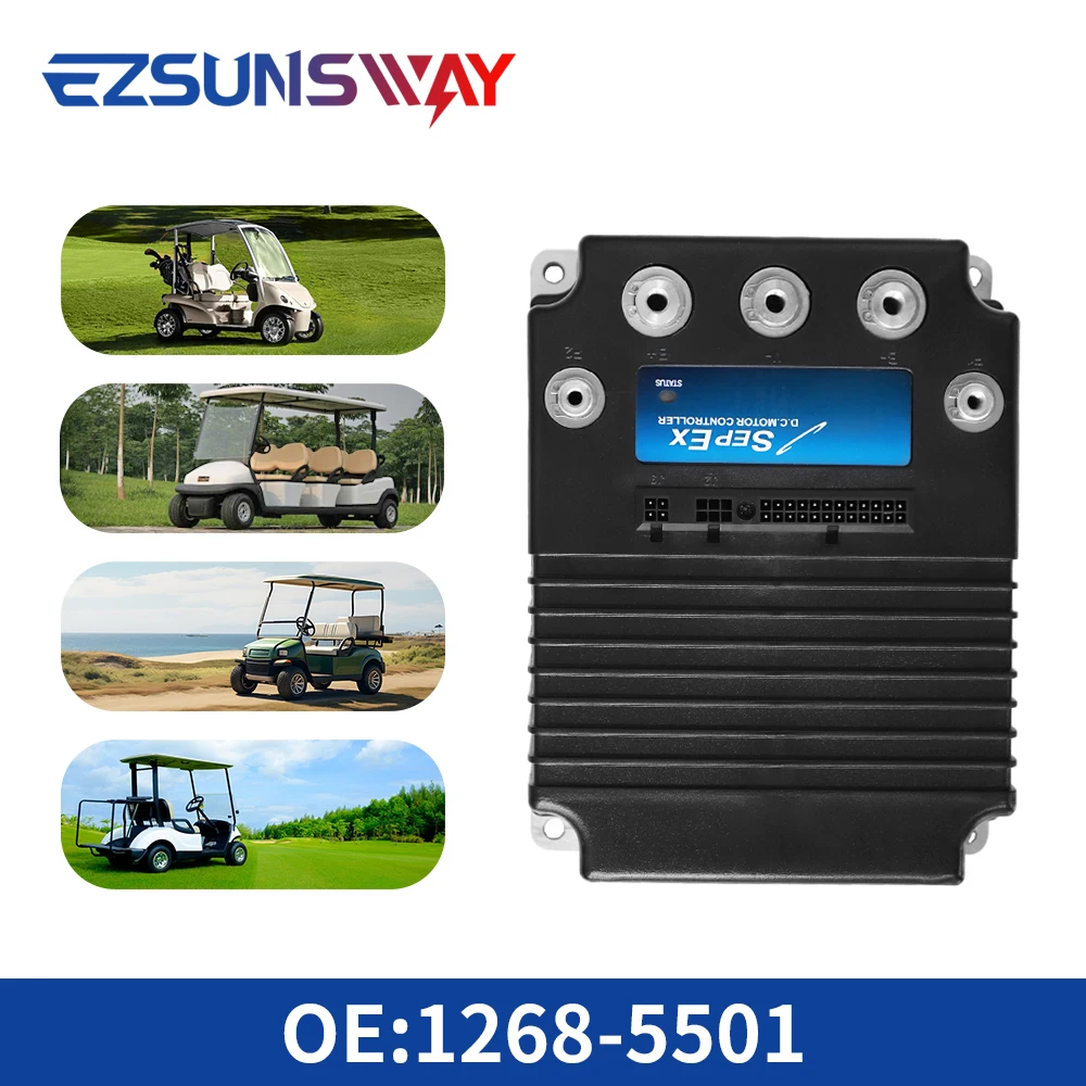 جديد 1268-5501 48 فولت 500A وحدة تحكم في محرك التيار المستمر تناسب كورتيس EZGO نادي سيارة عربة جولف 2000-2009 مركبة كهربية