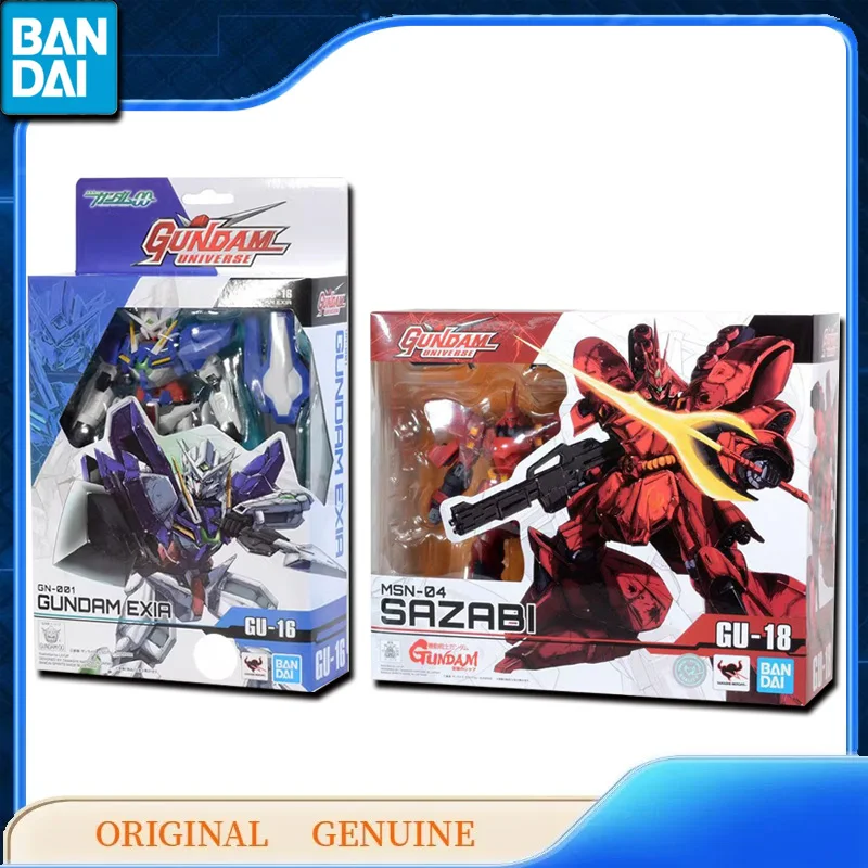 Bandai Original Genuine GU GN-001 GUNDAM EXIA GU-16 MSN-04 SAZABI GU-18 Anime Action Figures Toys Kids Gift Model Ornaments