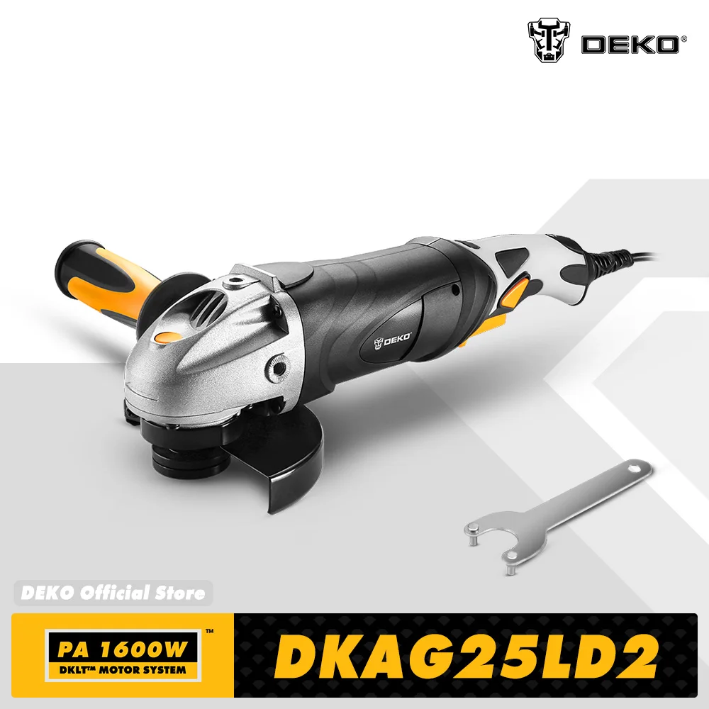 Elétrica Angle Grinder Moagem e Máquina de Corte Metal Power Tool 127v br Plug Deko-dkgr12