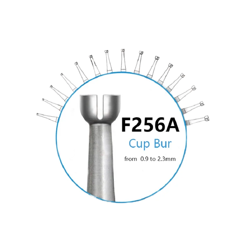 High Quality F256A Cup Bur Stainless Steel Wood Jewelry Polishing & Engraving Tool for Diamond Setting