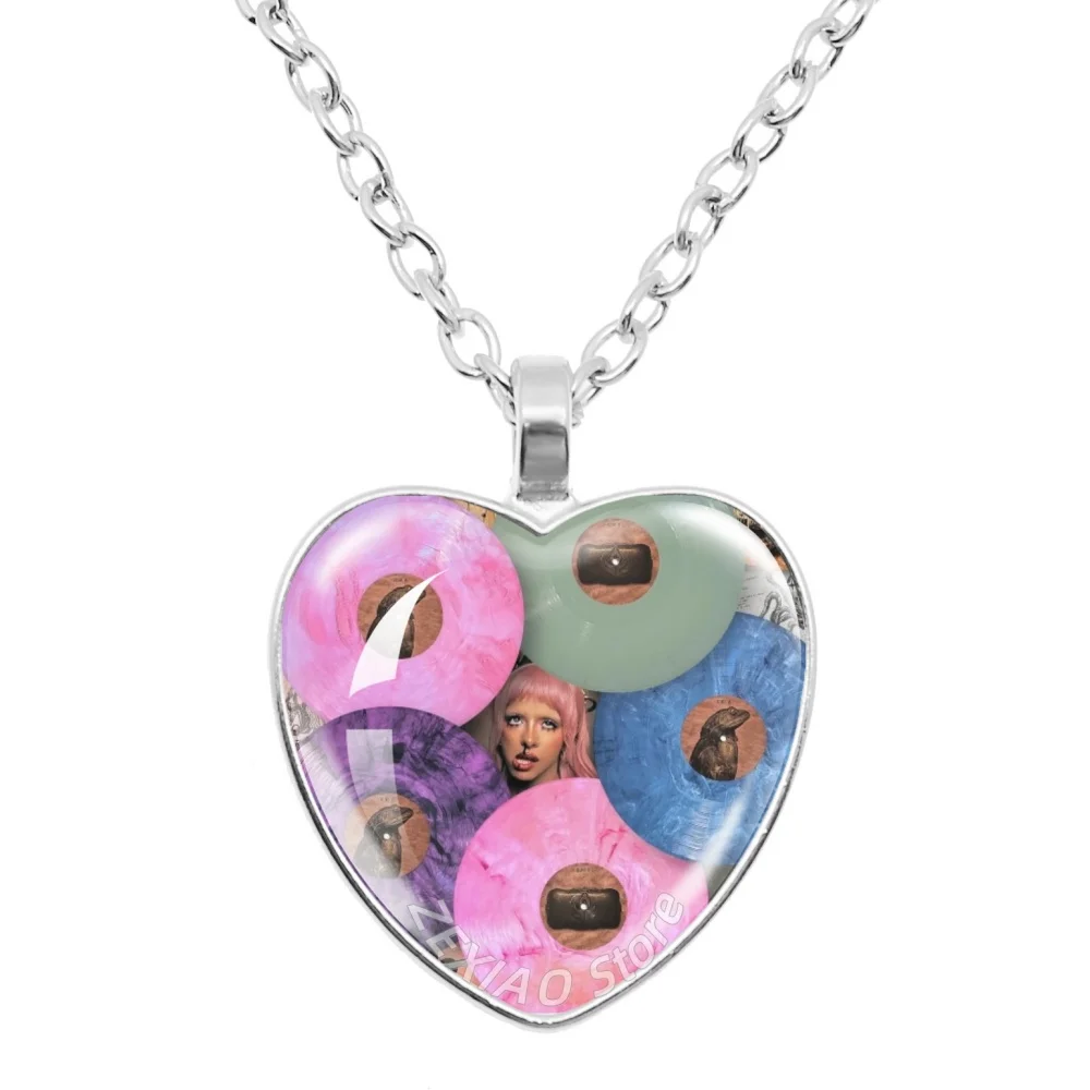 Melanie Martinez HADES Heart-Shaped Necklace SACRIFICE Album Picture 25mm Glass Cabochon Necklace Jewelry Fans Friend Gift