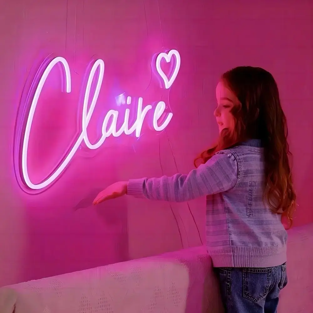 Custom your Personalised Name Neon Sign Light for girls/boys Birthday Party Bar Wedding Room Wall Decoration Neon Led Sign Gifts