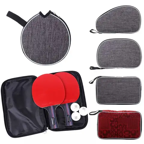Training Professional Sport Supplies Ping Pong Paddles Case Capacity Single Paddle Table Tennis Rackets Bag With Belt