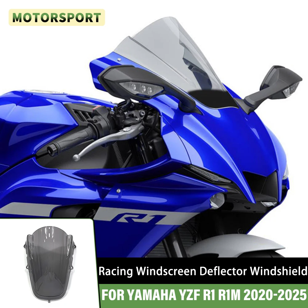 Per YAMAHA YZF-R1 YZF R1 R1M 2020 2021 2022 2023 2024 2025 Doppia Bolla Da Corsa Parabrezza Deflettore Parabrezza Vento Deflettore
