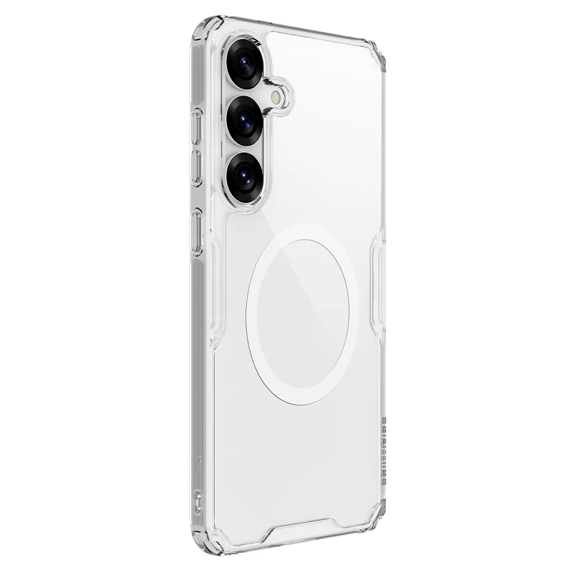 NILLKIN Magnetic Case for Samsung Galaxy S25, S25 Plus, S25 Ultra, Magnetic Fast Charging, Impact Resistant Airbags, Non-Slip