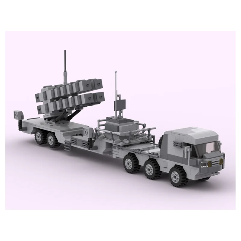 

689 шт. военная ракетная система MIM-104 — креативные развивающие детские строительные блоки в подарок