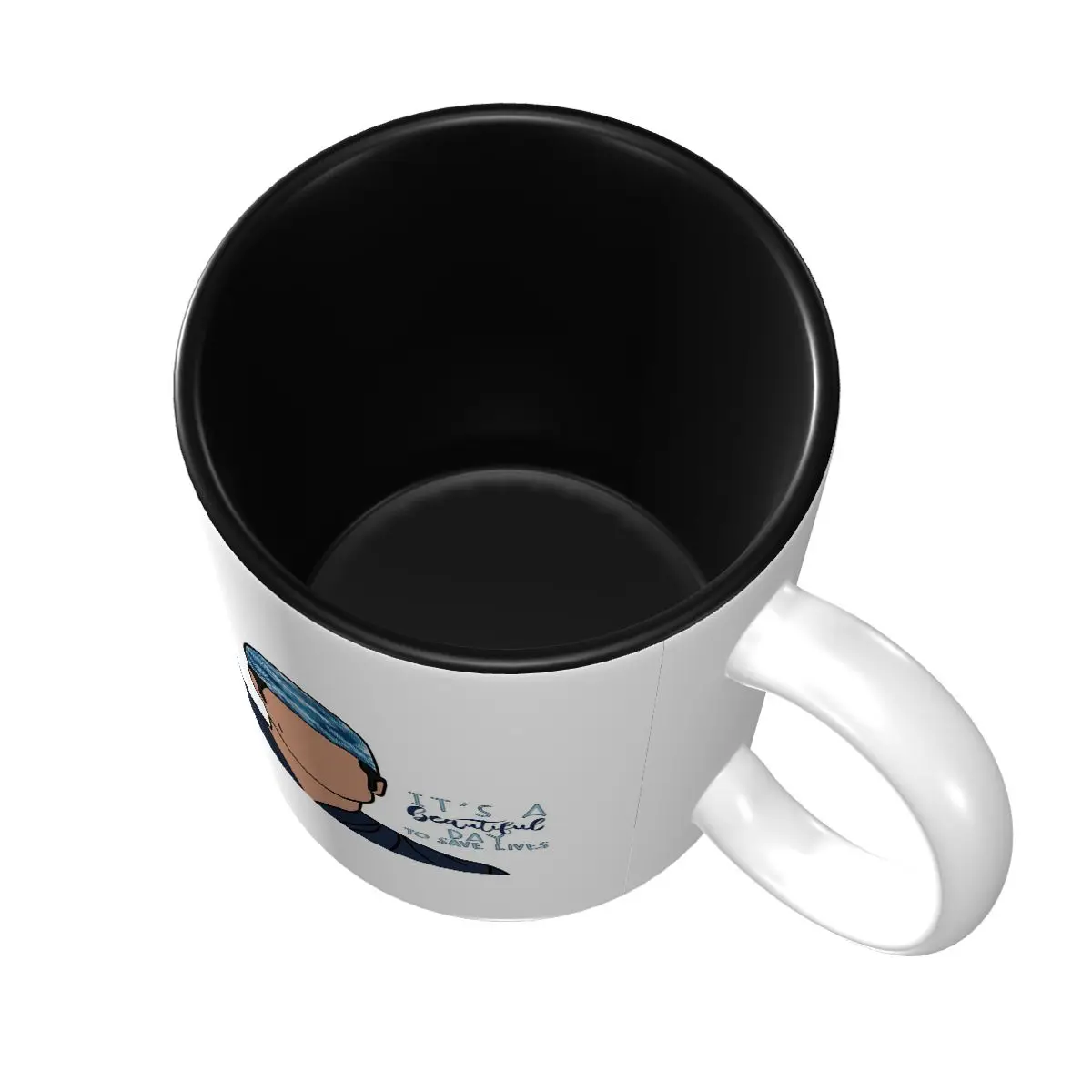 It's A Beautiful Day To Save Lives Mug Funny Ceramic Coffee Cups Tea Mugs Milk Cup Drinkware Gift for Woman Man