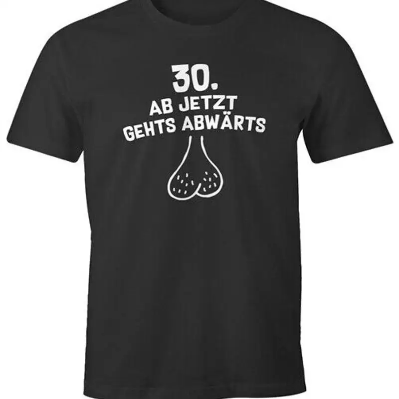 Mens Birthday 30th From Now Go Down Hanging Bag Gift TShirt
