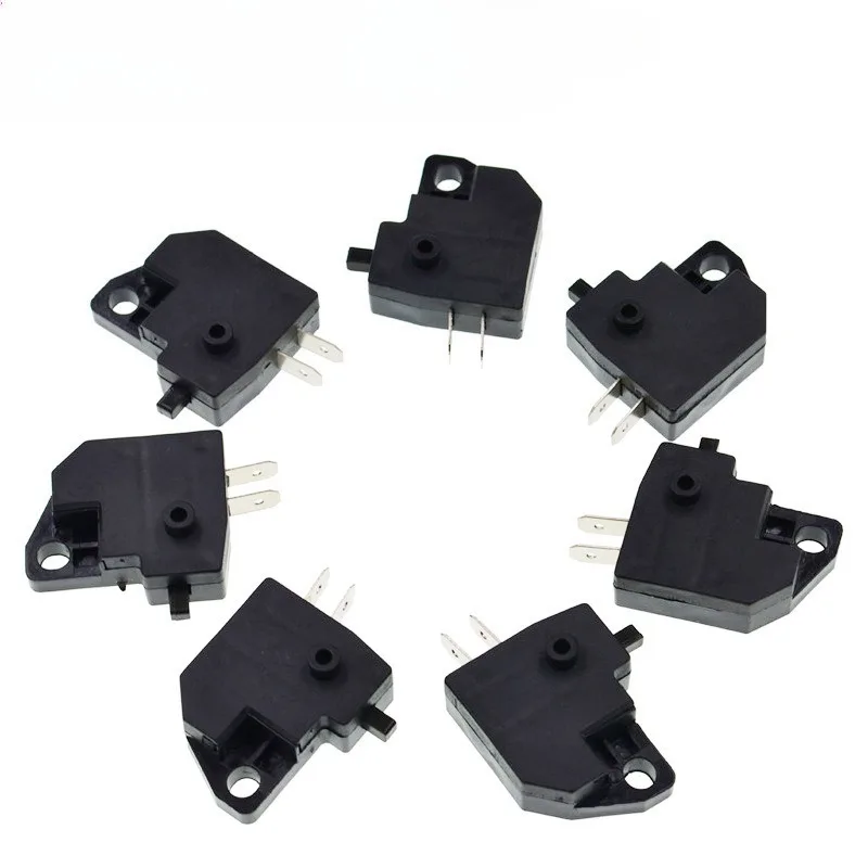 Universal Disc Brake Switch Set for Motorcycle, Electric Car & ATV - Left/Right Front Brake Stop Light Switch with Spring