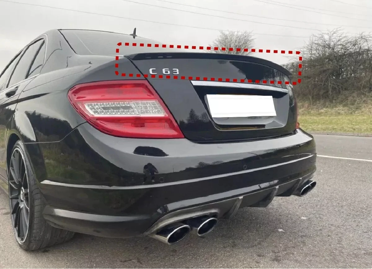 For Mercedes Benz W204 C-Class 4 Doors C180 C200 C260 C300 C63 2008-2014 Rear Roof Spoiler Tail Wing Car Rear Boot Wing Spoiler
