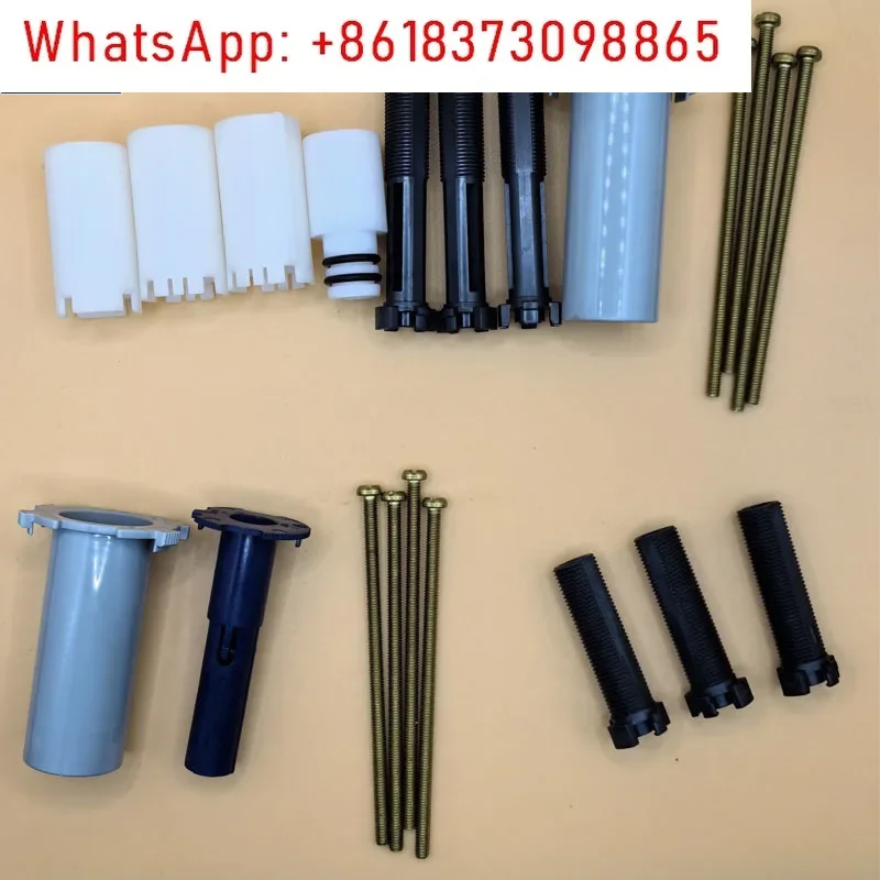 ฝักบัวอาบน้ําแบบซ่อนแผงฝักบัวอาบน้ําส่วนขยายปุ่มอุปกรณ์เสริมก้านสีดําขนาดเล็ก 29118