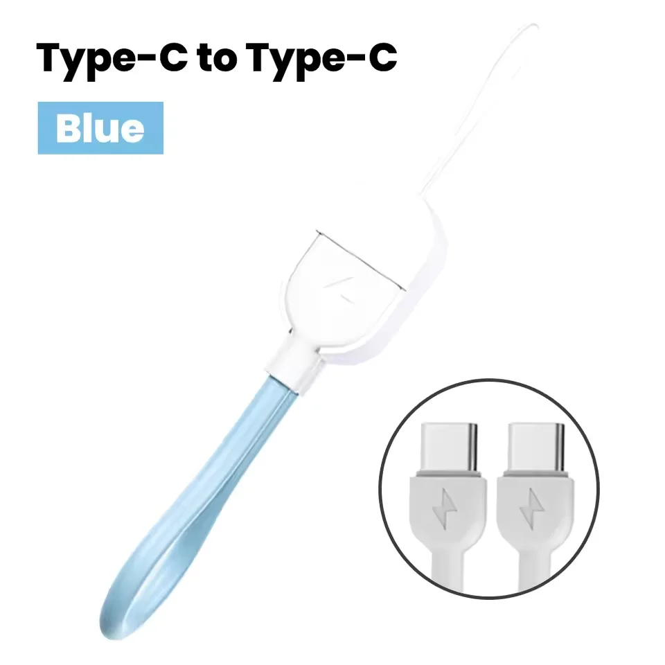 16 cm kurzes Kabel Schlüsselanhänger PD 60 W Typ C auf USB C-Kabel Schnellladung für iPhone 15 16 Samsung Xiaomi Power Bank USB C-Datenkabel