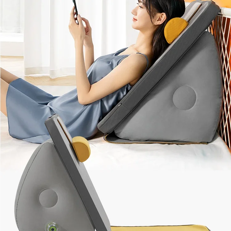 Multifunctional Soft Bag Tatami Waist Pillows for Bed and Sofa, Ideal for Lumbar Support Big Backrest  Sofa Triangle Pillows