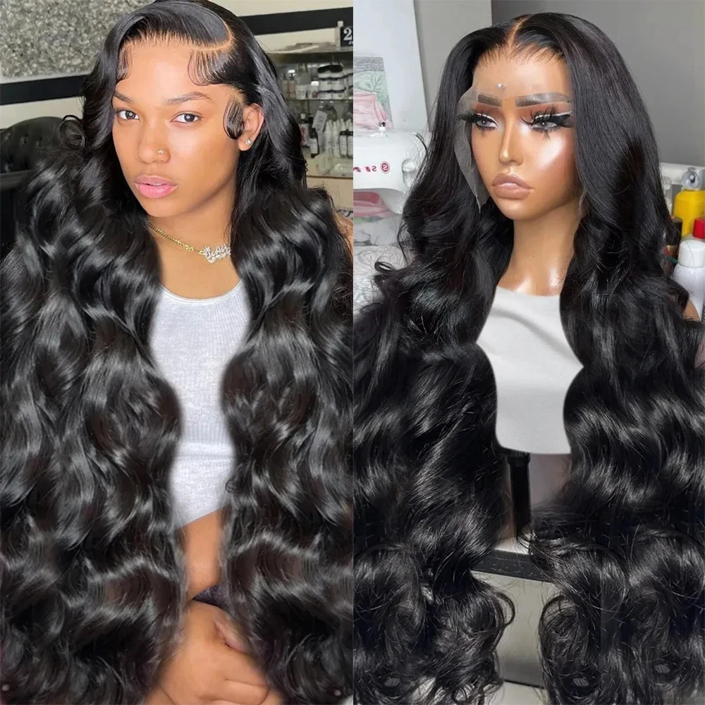 Body Wave Lace Front Human Hair Wigs 13x4 13X6 Transparent Lace Frontal Wig Brazilian Glueless Loose Body Wave Lace Closure Wig