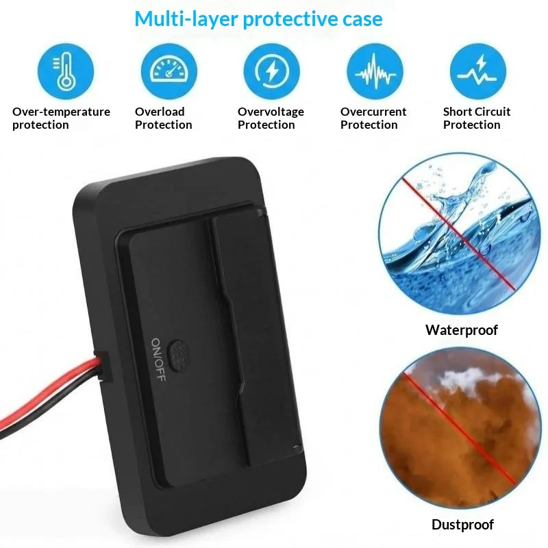 New Car Charger Socket Adapter With Switch 4 Ports 12V 24V QC30 Fast Charging USB Outlet For Car Bus Motorcycle