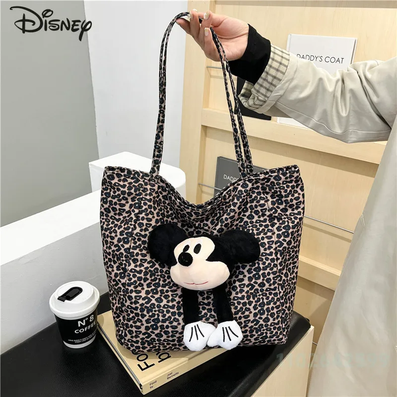 Tas tangan wanita kapasitas besar, tas bahu wanita kapasitas besar, kartun, tas tangan wanita modis dan berkualitas tinggi, tas boneka wanita, baru, Disney Mickey