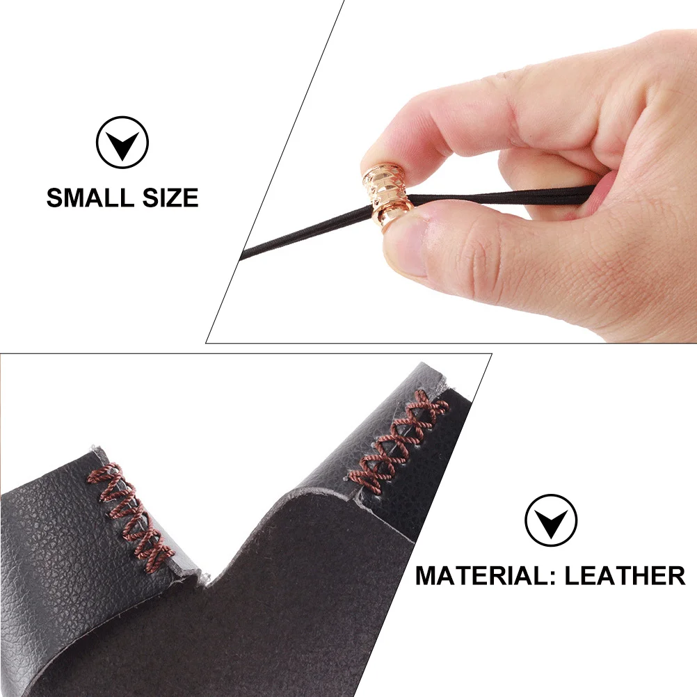 

Archery Protective Gear H Cover Bow Arrow Pu Finger Cover Black Small Durable Comfortable Riding Arm Protection