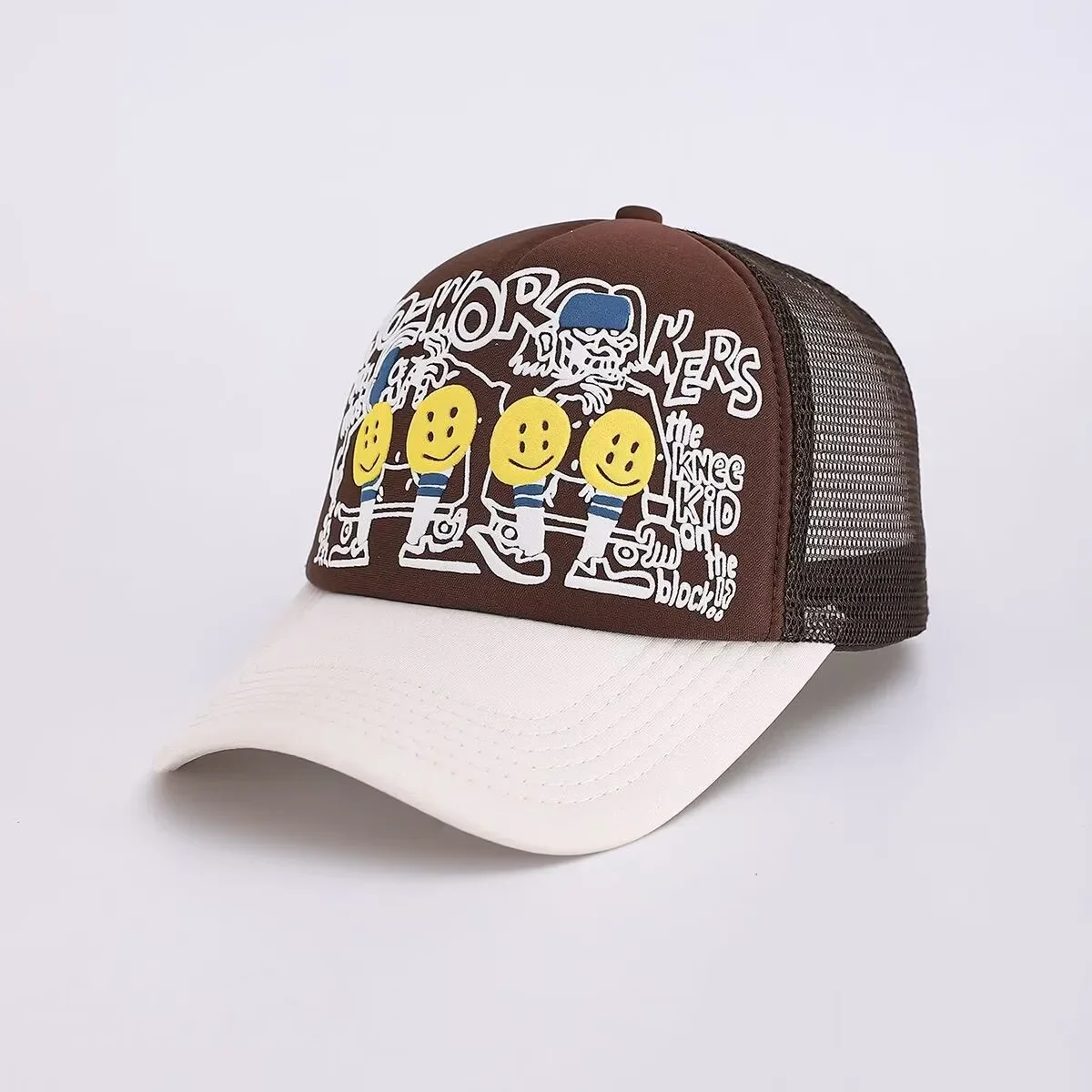 

Japan 22AW KAPITAL Camo Foam Printed Mesh Breathable Splicing Baseball Hat for Men and Women Caps
