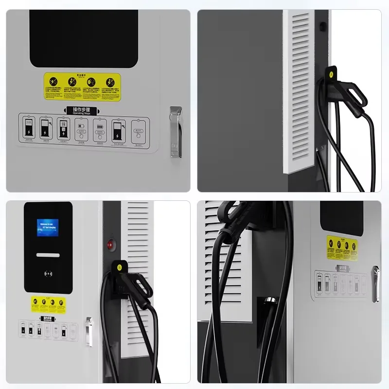 Customized Commercial 60KW 120KW DC Fast EV Charging Station 7 Inch Display Smart App Control Electric Vehicle Charger
