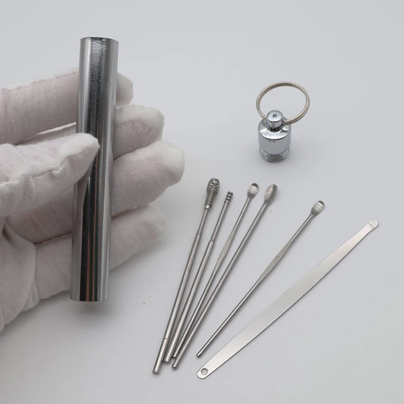 Factory Wholesale 6Pcs Ear Cleaner Wax Pickers Earpick Wax Remover Curette Ear Pick Cleaner Kit Spoon Care Ear Clean Tool ﻿