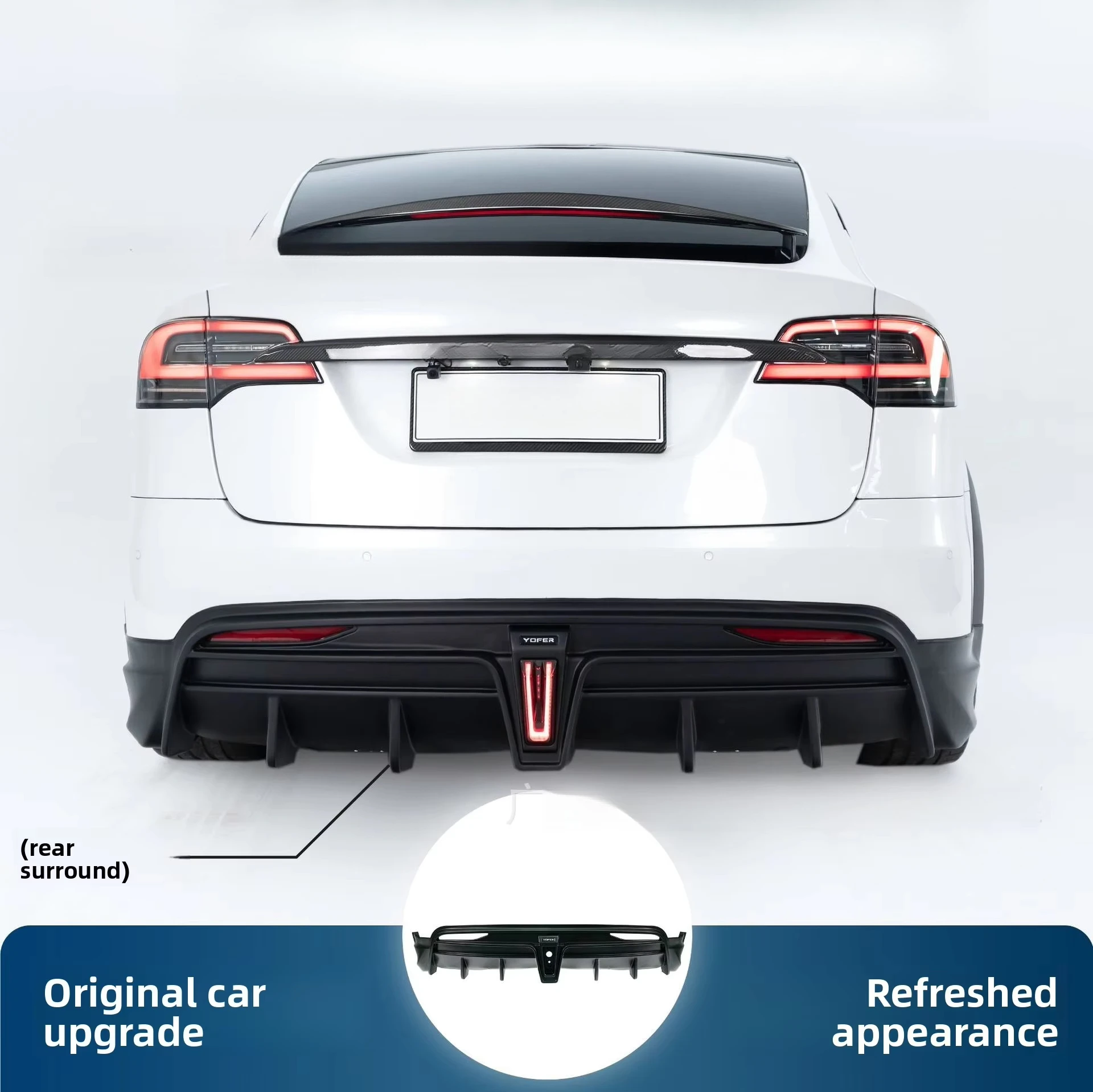 2015-2019 Model X Bumper Kit YOFER OLIVER Fitment Model Number Yk758922730888 Front Lip Side Skirts Rear Lip