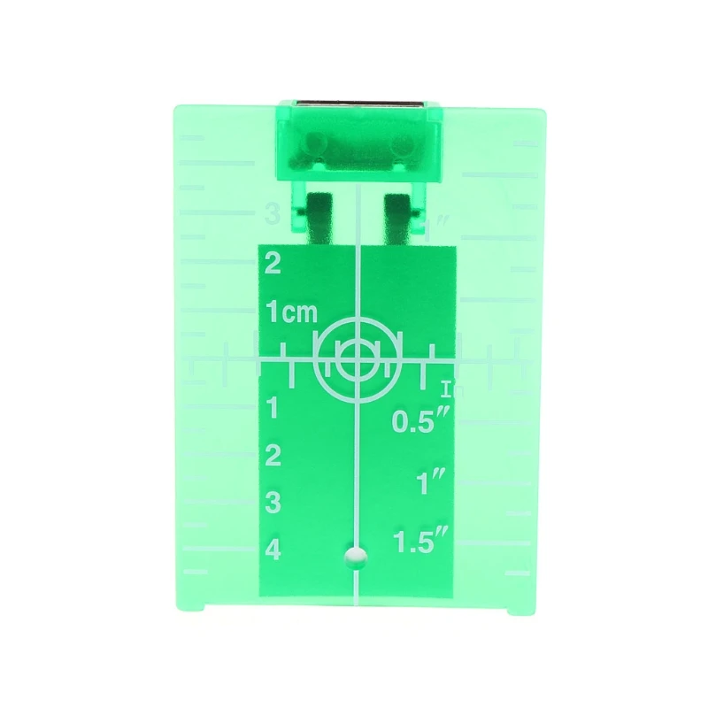 E5BE Green Target Plate Card with Stand Magnetic Floor  Targets Card Plate for Laser Level Meter for Cross Line Lasers