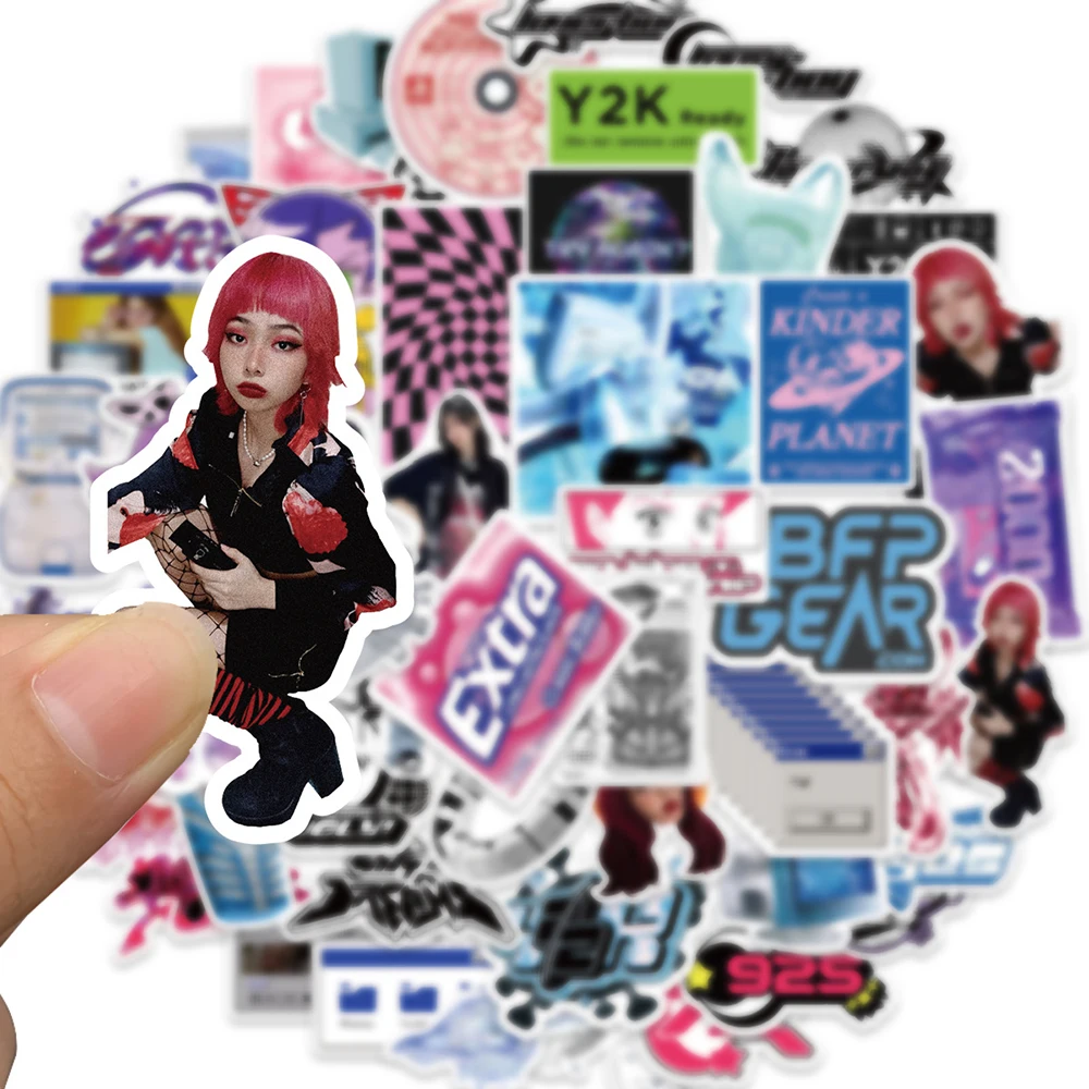 10/30/53pcs Cool Harajuku Acid Graphic Y2K Stickers Aesthetic Graffiti DIY Skateboard Phone Notebook Bike Cartoon Decals Kid Toy