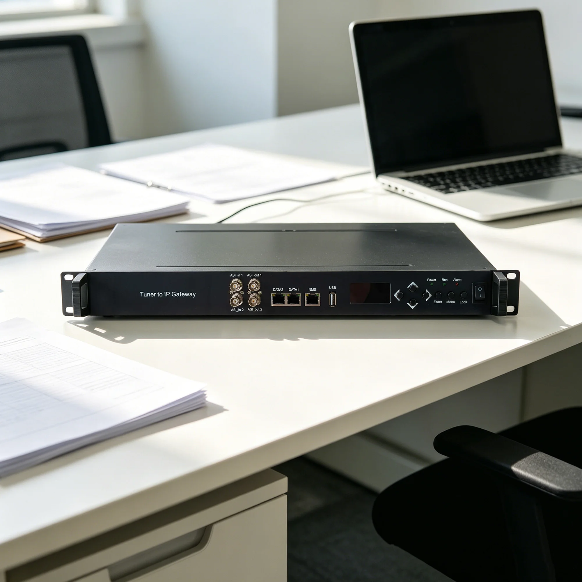 24-Channel Tuner to IP Converter  DVB-S2, DVB-T2, ISDB-T, ATSC RF to IP Digital TV IRD Receiver