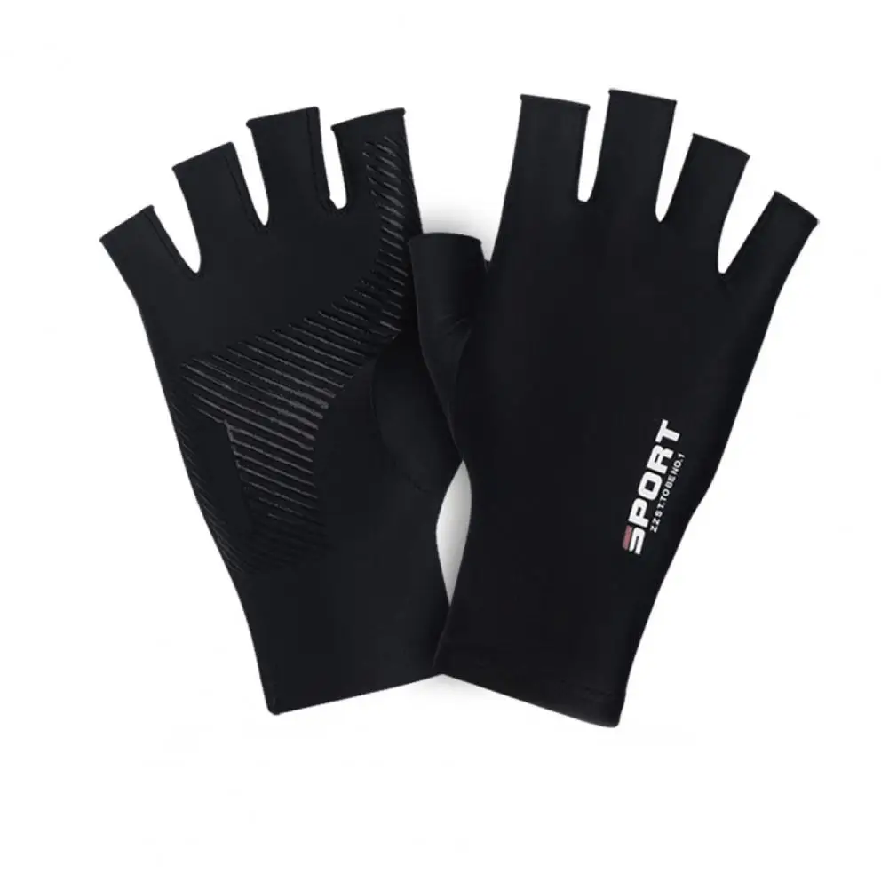 

Sunscreen Gloves Half-Finger Gloves Breathable Sun-Protection Spandex Women Men Summer Outdoor Cycling Gloves Sports Accessories