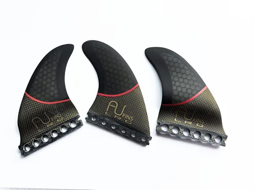 Imagen 2 del producto FUTUER Aletas para tabla de surf, paquete de 3 paletas de fibra de vidrio y panal, aletas para tabla de surf, accesorios para surf, recreación marina