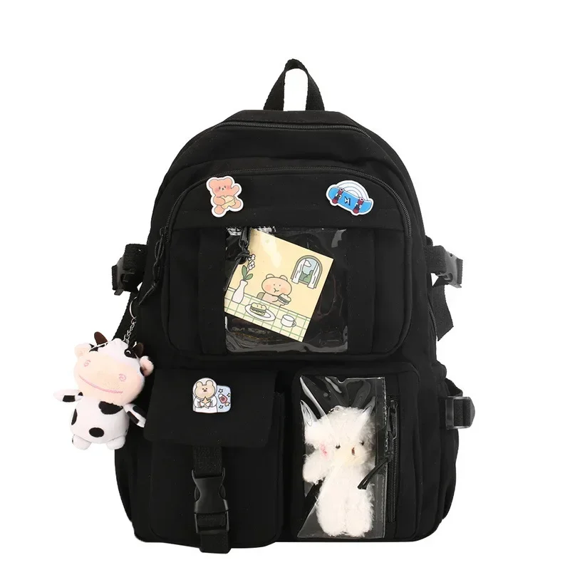 Backpack New Korean Style Student Bag Primary and Secondary School Bag Oxford Cloth Harajuku Style Backpack